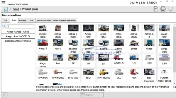 Xentry Truck Model Supported (1)
