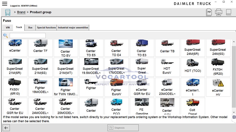 Xentry Truck Model Supported (9)