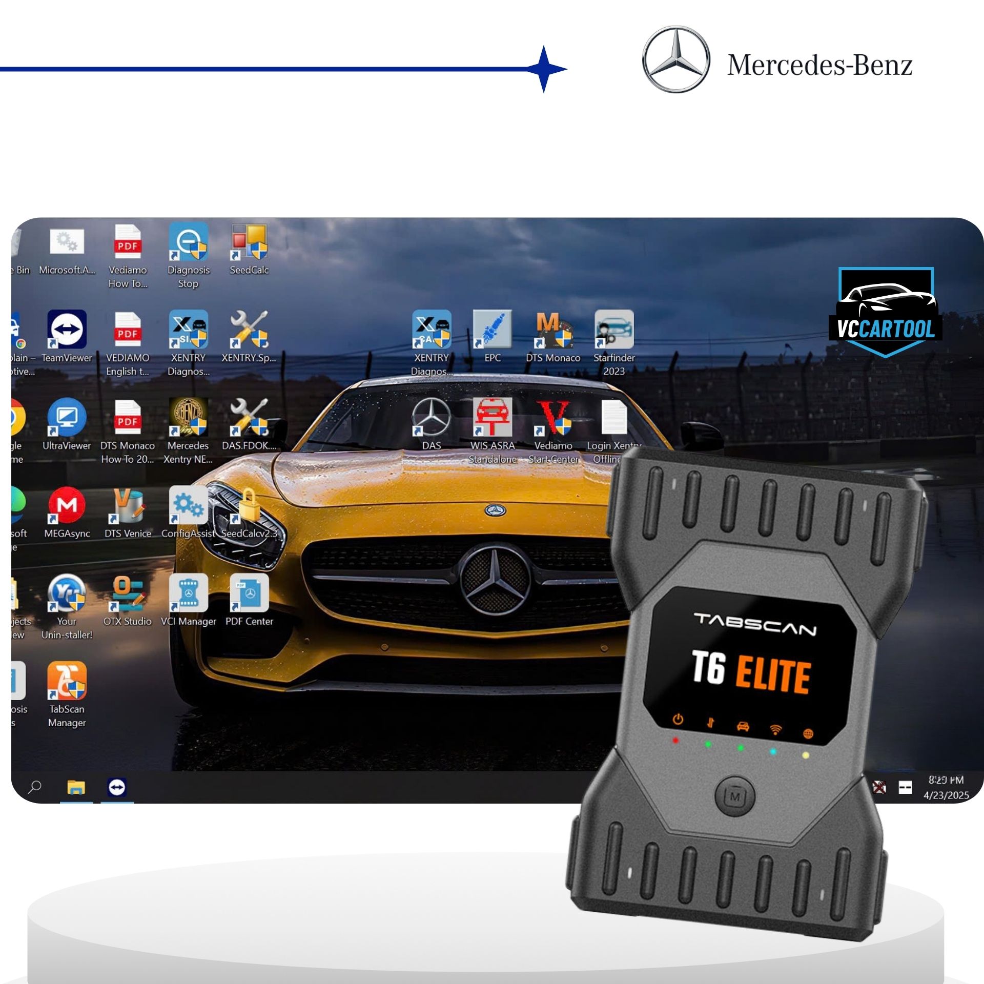 Combo Tabscan T6 ELite & Full Mercedes software Combo Tabscan T6 ELite & Full Mercedes software