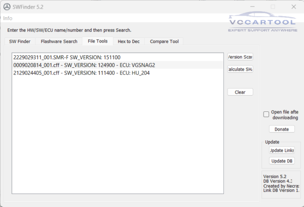 File tool SW Finder
