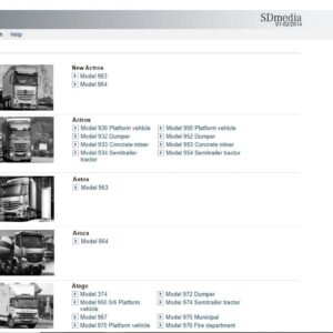 Truck model supported Mercedes SDMedia
