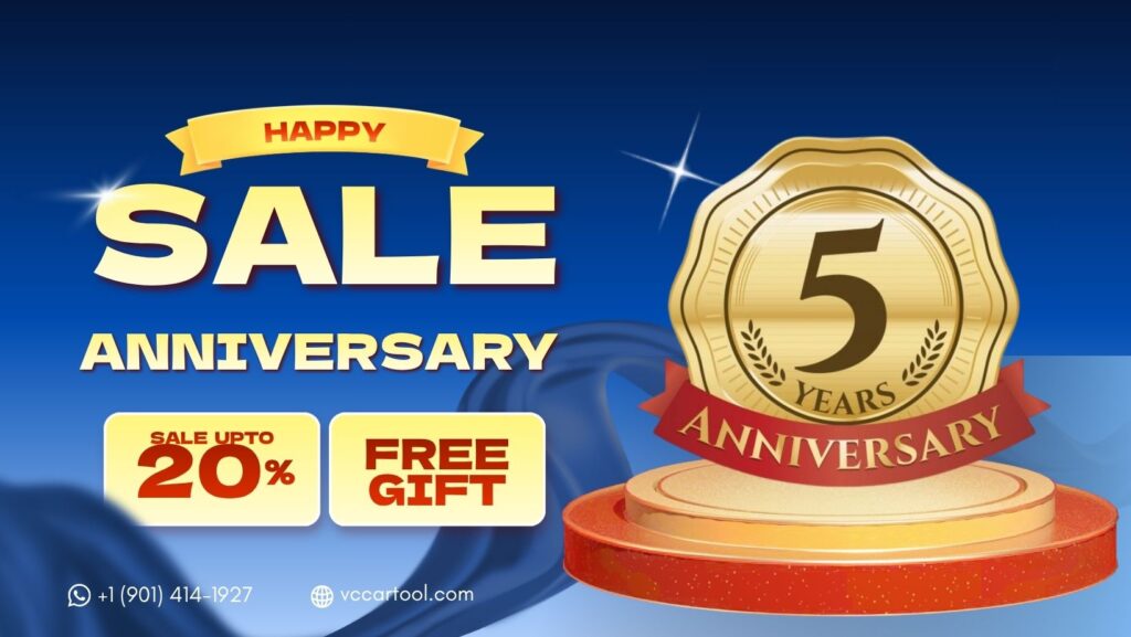 sale anniversary banner vccartool